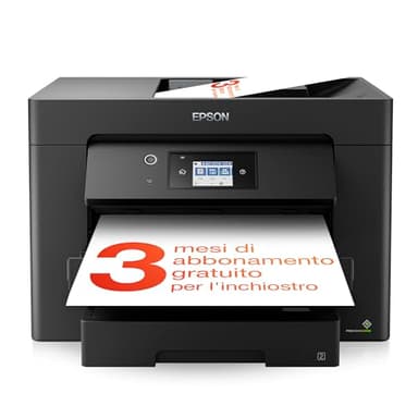 EPSON WorkForce WF-7830DTW | Imprimante A3 4-en-1 - Impression recto-verso, Numérisation, Copie, Fax - WiFi Direct, Ethernet, PrecisionCore, 25ppm Noir/12ppm Couleur, Encres individuelles, Mobile