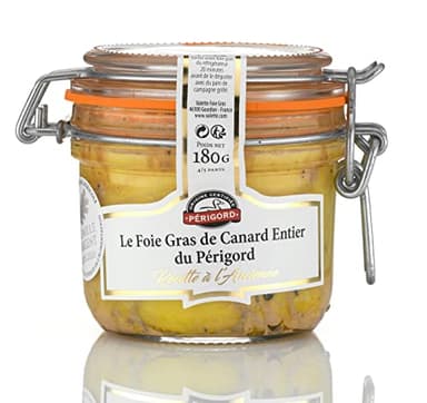 Foie Gras de Canard Entier 180g en Bocal, IGP Sud-Ouest France, Origine Protégée