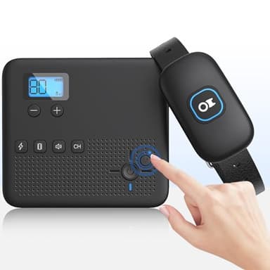 Clôture Sans Fil Pour Chien, Système De Confinement Électrique À Distance Pour Chien, Récepteur De Collier De Dressage Rechargeable Étanche IPX7, Collier Pour Chien À Vibrations Et Chocs, Sans Danger