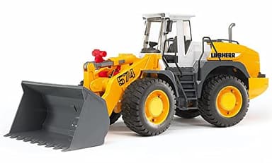 bruder 02430 - Liebherr Chargeuse sur pneus L574, Godet frontal, Chantier, Véhicule de construction, Jouets