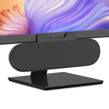 ADELGO Haut Parleurs PC, Haut Parleur Ordinateur, Mini Barre de Son PC USB, Enceinte PC avec Design à Clipser pour Moniteur Portable, Tablette, Ordinateur de Bureau, Smartphone, Plug and Play