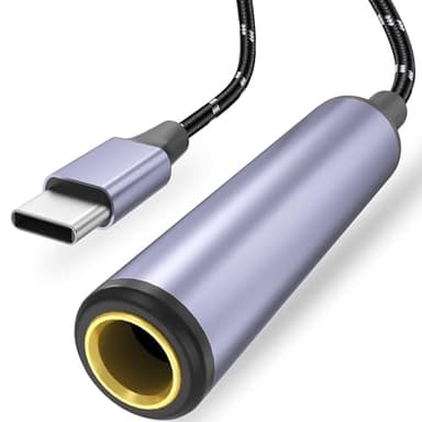 Adaptateur USB de type C vers casque 6,35 mm, USB C vers TRS 6,35 mm, prise jack stéréo, adaptateur auxiliaire compatible avec amplificateurs, tables de mixage, home cinéma, smartphones, ordinateurs