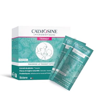 Calmosine - Microbiotique Transit - Complément alimentaire bébé - Améliore le transit intestinal - 20 sachets - Dès 6 mois - Fabriqué en France