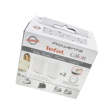 Lot de 2 cartouches anti-calcaire pour centrale vapeur Easy Steam, Fasteo et Liberty CALOR - XD9060E0