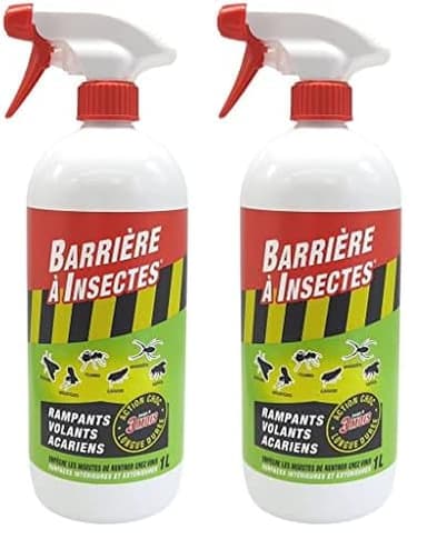 BARRIERE A INSECTES Vaporisateur contre les Insectes Rampants, Volants, Acariens, Prêt à l'emploi, 1 L, BARSEC1000N (Lot de 2)