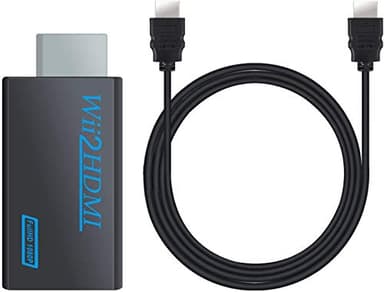 Wii Vers HDMI Adaptateur Wii Convertisseur HDMI Wii2hdmi 1080p Pal/ntsc Entrée Et Sortie Vidéo Et Audio 3,5mm Mario Motion Dance Sport Wii U Capteur