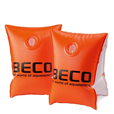 Beco 9703 - Bouée avec système à Double Chambre, Aide à la Natation pour Petits Enfants de 2 à 6 Ans, 15-30 kg, Orange, certifiée TÜV et GS