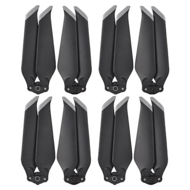 Lot de 4 paires d'hélices de drone RC de rechange pour DJI Mavic 2 Zoom/Mavic 2 Pro, bord gris, accessoires silencieux compatibles avec DJI Mavic 2 Zoom/Mavic 2 Pro