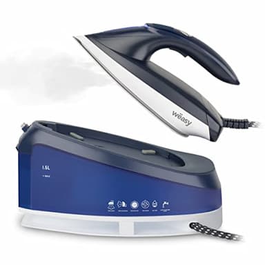 Wëasy Centrale Vapeur Haute Pression 8 bars LIN220 120g/min, Réservoir 1,5L, Autonomie Illimitée, Vapeur Verticale, Semelle Acier Inoxydable, 2600W