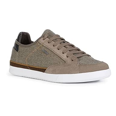 Geox Homme U WALEE A Sneakers Basses, Marron (Taupe C6029), 43 EU