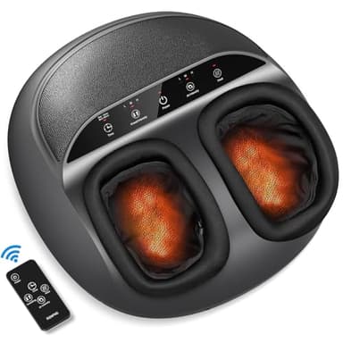 Renpho Masseur De Pieds électrique Masseur De Pieds Shiatsu Masseur De Pieds Avec Télécommande, Chauffage Infrarouge, Compression D'air, Type De Massage Multiple Pour La Relaxation Des Pieds