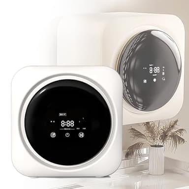 Machine à Laver et séchage Petite portable autonome avec panneau de commande LCD, sèche-linge 4 modes, 170 W, 5 kg, chargement frontal, pour appartement, buanderie, camping-cars
