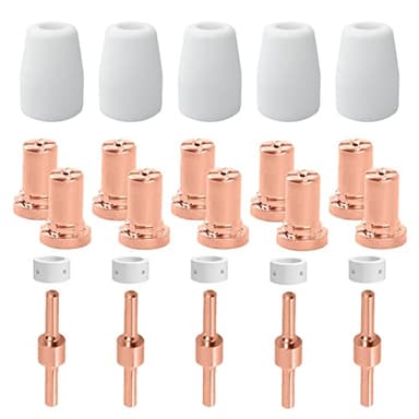 Decoupeur Plasma Parkside Buse Consommables Parkside Tip Buse Plasma Decoupe Electrode Tip Buse Consommable pour Cut 30 40 50 (25 pièces)