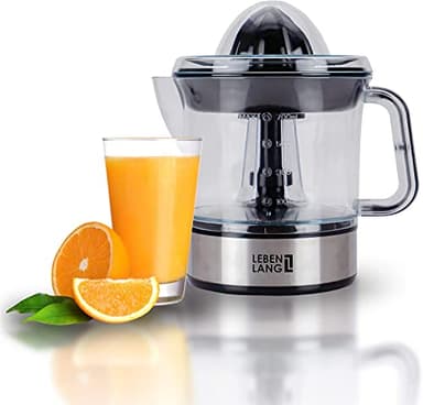 LEBENLANG Presse Agrume Electrique Haute Extraction - 2 Cônes Acier & Rotation 2 Sens I Presse Agrumes Presse Orange Presse-agrumes Électriques Machine Jus d'Orange