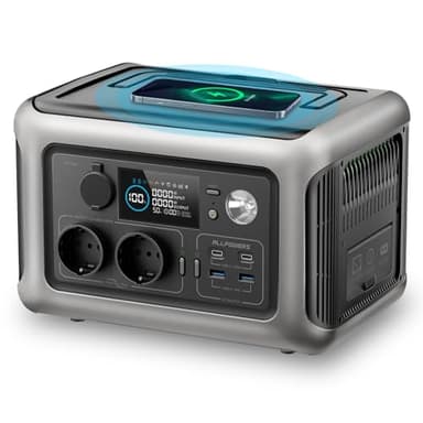 ALLPOWERS Station électrique portable 299Wh, batterie LiFePO4 avec fonction UPS, Chargement rapide, 2 x 600W(crête 1200W) groupe electrogene silencieux. générateur solaire pour camping, jardin, fête