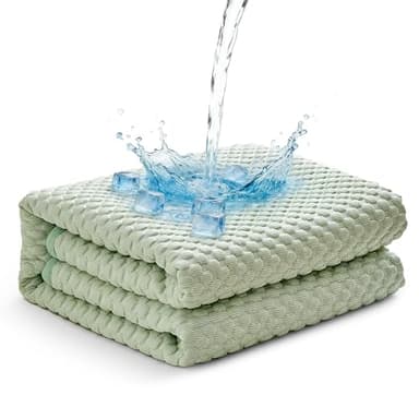 Protège-Matelas 140×190 cm rafraîchissant 3D, Extensible 35 cm, imperméable & Anti-acarien – alèse/Drap Housse/surmatelas 140×190