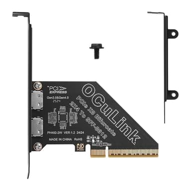 GINTOOYUN PCIe X4 4.0 Oculink SFF8611&8612 Carte d'expansion USB SSD Externe Carte Graphique Externe pour U.2 SSD eGPU Carte Graphique Externe