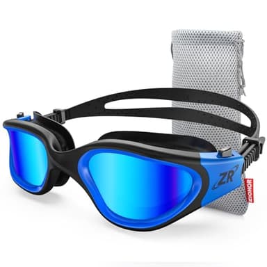 ZIONOR G1 Polarisées Mirror Lunettes de Natation pour Unisex Adulte Homme Femme, Anti Buée, 100% Anti UV Lunettes de Plongée