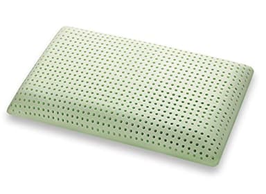 Marcapiuma Oreiller à mémoire de Forme Bio Green avec Aloe Vera Housse déhoussable 100% Coton Oeko-Tex Standard 100 Hauteur 12 cm Orthopédique Respirant Bio Memoryfoam Coussin Cervical Made in Italy