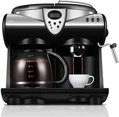 Cafetière combinée Tout-en-Un Petite Machine à café Commerciale pour Un Usage Domestique, Extraction de Pression de 20 Bars, Peut préparer 12 Tasses à la Fois, Convient pour Le Cap