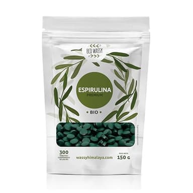 Spiruline BIO En Comprimés. 3000mg > Dose Maximale. (300 unités) 100% Algues Spiruline De Pureté Maximale Antioxydante. Naturel Et Sans Additifs | Détox/Satiant/Vegan. Pilule De Super Aliment.