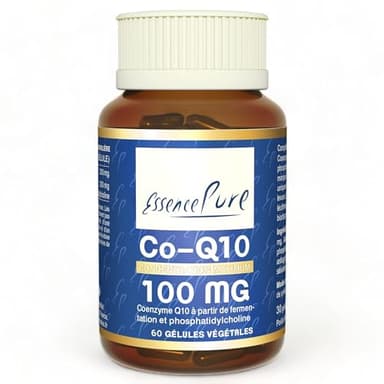 Coenzyme Q10 Kaneka 100mg | Technologie de Bio Fermentation Exclusive | Haute Assimilation | Renforcé en Phosphatidylcholine | 60 Gélules | Api-Nature