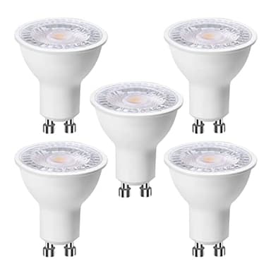 EXTRASTAR Lot de 5 ampoules LED GU10 6 W (équivalent à 60 W), Blanc Chaud 3000K 500 lumens, Ampoule led gu10 120° Larges Faisceaux, Spot Encastré sans Scintillements, Non-Dimmable