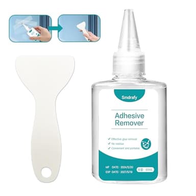 Dissolvant Colle,Décapant Adhésif,Decolle Etiquette,Dissolvant D'adhésif,Decolle Adhesif,Enlève Étiquettes,Autocollants et les Résidus de Colle,Nettoyage Rapide,Aucun Résidu(60ML)
