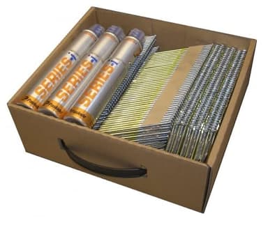 Lot de 3 clous à bande 34° 2,8 x 75 mm - En acier inoxydable A2 - Compatible avec Paslode IM90Ci IM90Xi IM100Ci IM100Xi