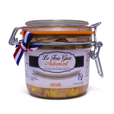 Foie Gras de Canard Entier Nature 80 g – Relais Gourmet | Artisanal Français Sud-Ouest, Sans Conservateurs, Additifs ni Colorants | Format Individuel, Cadeau Gourmet Noël, Fêtes & Apéritifs