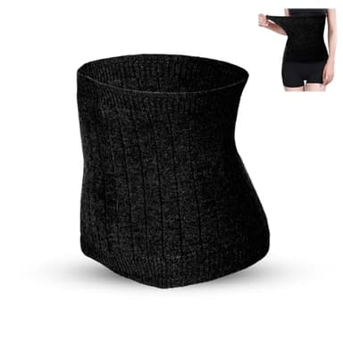 Chaud Ceinture, Thermique Élastique Ceinture Abdominale, Ceinture Lombaire Chauffante en Laine Tricoté Crochet, Ceinture Abdominale Maintien Élastique Respirant, pour Femmes et Hommes,Hiver Anti-froid