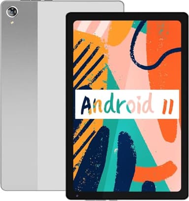 ZIBATIS Tablette 10,4 Pouces Android 11, 2 Go de RAM, 32 Go de ROM, Extensible jusqu'à 128 Go, écran Tactile IPS 1332x800, processeur quadricœur, Tablette PC 5000 mAh, WiFi 6, Bluetooth (Gris)
