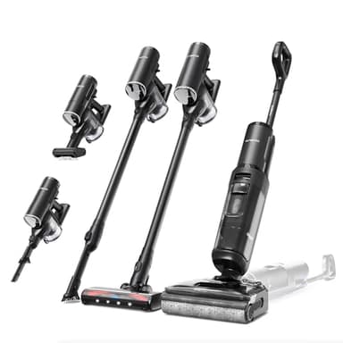 Tineco Floor One Switch S7 Stretch Aspirateur Laveur, Aspirateur Balai sans Fil 5 en 1, portée à Plat 180°, Nettoyage Deux Bords, Prolongée d'autonomie, Auto-Nettoyage FlashDry 85°C