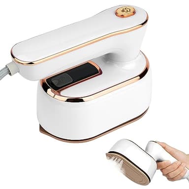 AUAUY Fer à repasser de voyage, 1000 W vapeur, 2 modes, chauffage rapide 20s, 100 ml - blanc