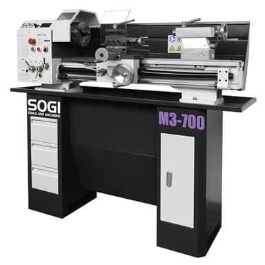 SOGI M3-700 Tour parallèle pour métaux - moteur Brushless 230 V - Semi-Norton 300x700 mm