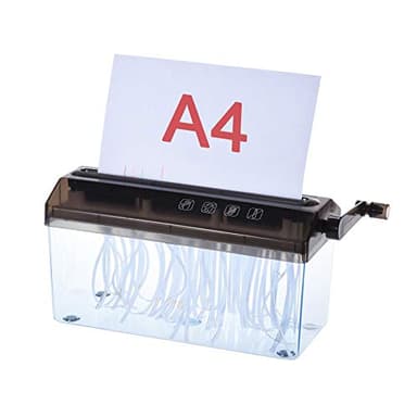 Malayas Destructeur de papier A4 de 22,9 cm - Déchiqueteuse manuelle à la main - Machine de découpe droite pour l'école, le bureau