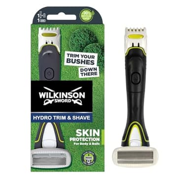 Wilkinson Sword Hydro - Rasoir et tondeuse électrique pour hommes - appareil de soin pour hommes 2-en-1 pour protéger la peau du corps et du visage - 1 pack