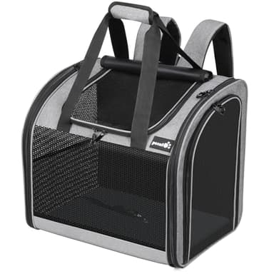 Pecute Sac à Dos Chat Chien Extra Large, Sac Transport pour Chat Petit Chien Respirant, Sac a Dos de Transport Chat avec Matelas en Amovible