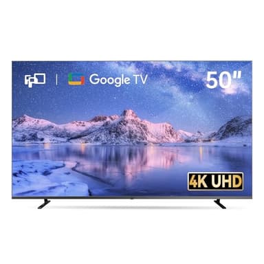 FPD 50 Pouces (127 cm) 4K UHD Smart TV Compatible avec Google TV, Google Assistant, Dolby Atmos & Vision, HDR10, HDMI, Flat Screen Televison (CG50-C1, modèle 2025)