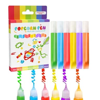 Dubbulon Stylos à Peinture - Stylo de Dessin 3D Enfant Couleurs Vibrantes,Fournitures Artistiques Lavables Amusantes pour Cartes Anniversaire