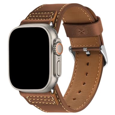 Wristitani Compatible avec Apple Watch Bracelet Cuir 44mm 45mm 46mm 42mm 49mm 40mm 41mm 38mm, Smartwatch Bracelets de Remplacement Femmes Hommes pour iWatch Ultra 2 Série 10 9 8 7 SE 6 5 4 3 2 1