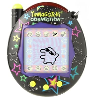 TAMAGOTCHI Bandai Connection - Animal de compagnie virtuel électronique avec coque étoiles néons et connexion infra-rouge pour le plaisir partagé | Les jouets pour enfants pour filles et garçons sont