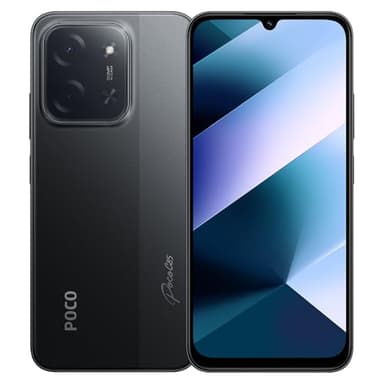 Xiaomi Poco C85 Smartphone 4G, 6 Go + 128 Go, IP64 Résistant aux Éclaboussures, Batterie Longue Durée 6000 mAh avec Chargeur Rapide 33 W Inclus, Double Caméra IA 50 MP, Écran Immersif 6,9 Pouces, Noir