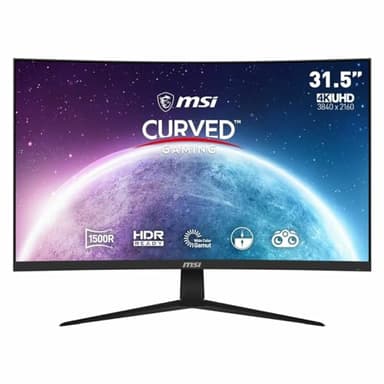 MSI G321CUV Écran PC Gaming Incurvé 31,5" UHD - Dalle VA 1500R, 3840x2160, 60Hz / 4ms, 16:9, Adaptive-Sync - DisplayPort 1.2a, HDMI 2.0b