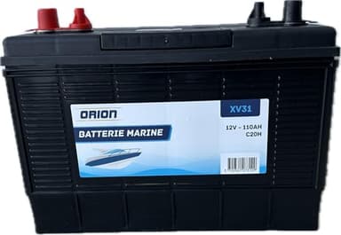 Batterie cellule à décharge lente camping car bateau 12v 110ah 330x172x242mm