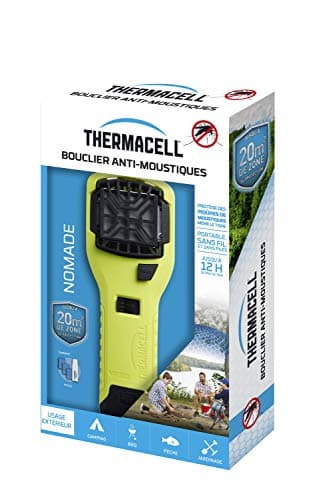 THERMACELL THNOMADVERT Bouclier Anti-Moustiques - Portable Nomade VERT + Recharge INCLUSE pour 12H de protection