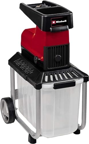 Einhell Broyeur de végétaux silencieux GC-RS 60 CB (2 800 W, cylindre de coupe, bac de 60L, interrupteur de sécurité intégré)