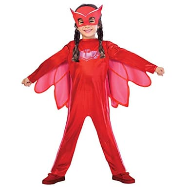 RIETHMULLER Déguisement Bibou Pyjamasques enfant - Rouge - 3-5 ans (104 cm)