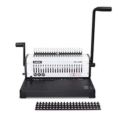 RAYSON SD-220B Relieuse spirale plastique, 21 trous, Capacité de perforation de 22 feuilles, Capacité de reliure jusqu'à 400 feuilles, A4,relieuse perforeuse professionnelle