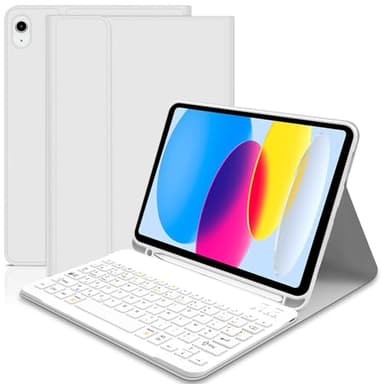 Lupxiu Coque Clavier pour iPad 10eme Generation 10.9" 2022/ (A16) 11eme Generation 11'' 2025- Coque Clavier Amovible sans Fil pour iPad 2022 10e génération/2025 11e génération
